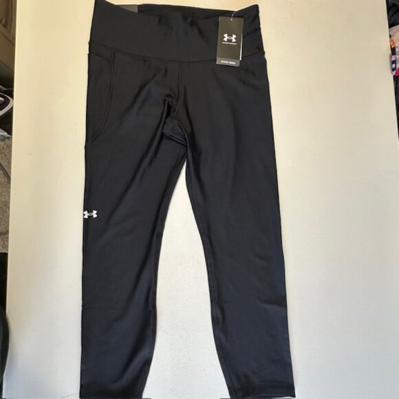 Under Armour Black Compression High Rise Full Length Legging Size Large NWT - Picture 1 of 5